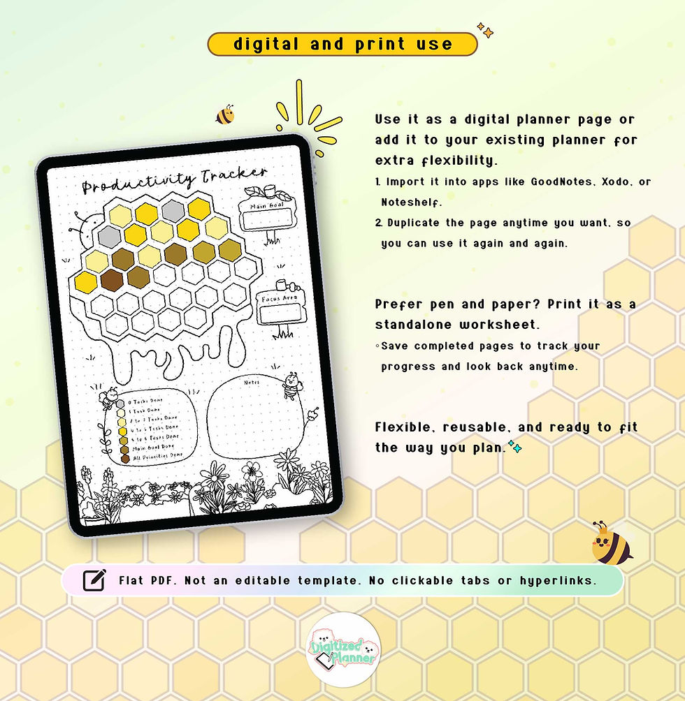 Thumbnail: Productivity Task Tracker Printable, Working Habit Tracker, Digital Planner