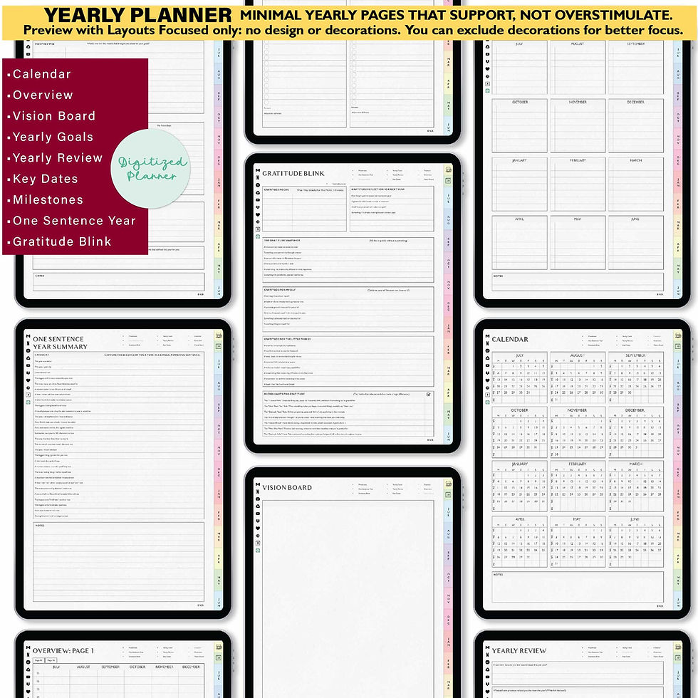 Thumbnail: Portrait digital planner