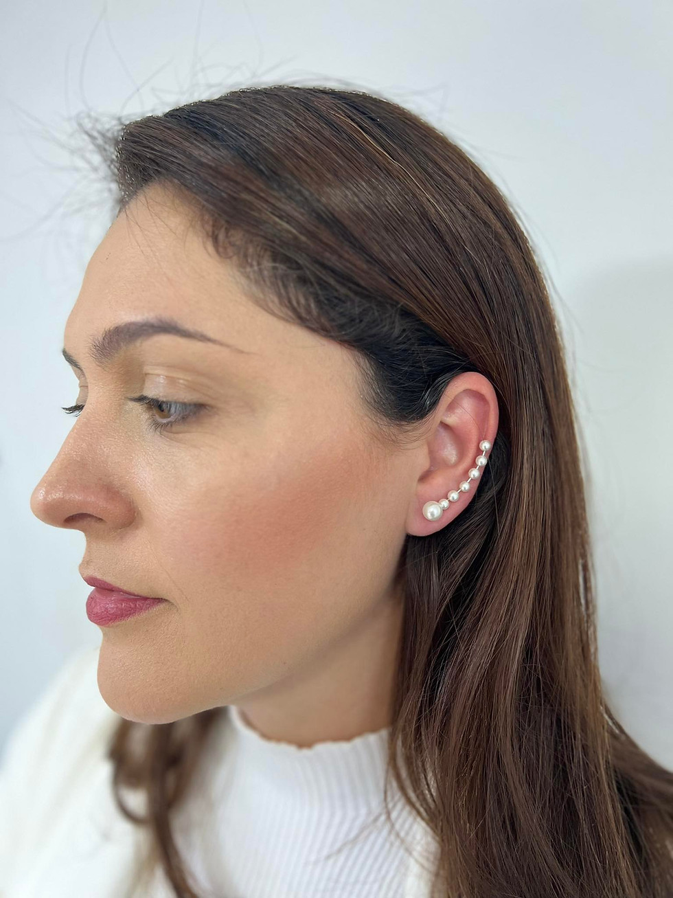 Miniatura: Brinco earcuff pérolas BRB71002