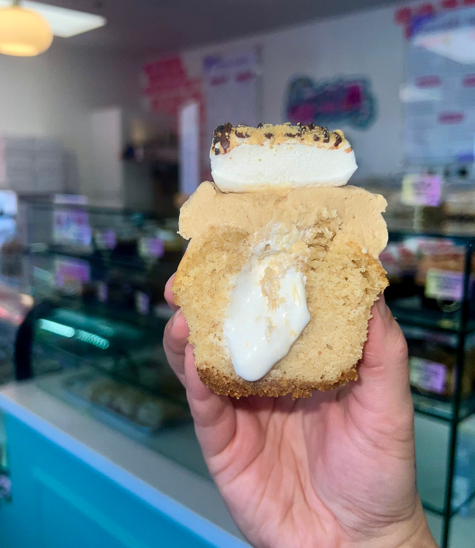 Cookie Butter S'mores Cupcake