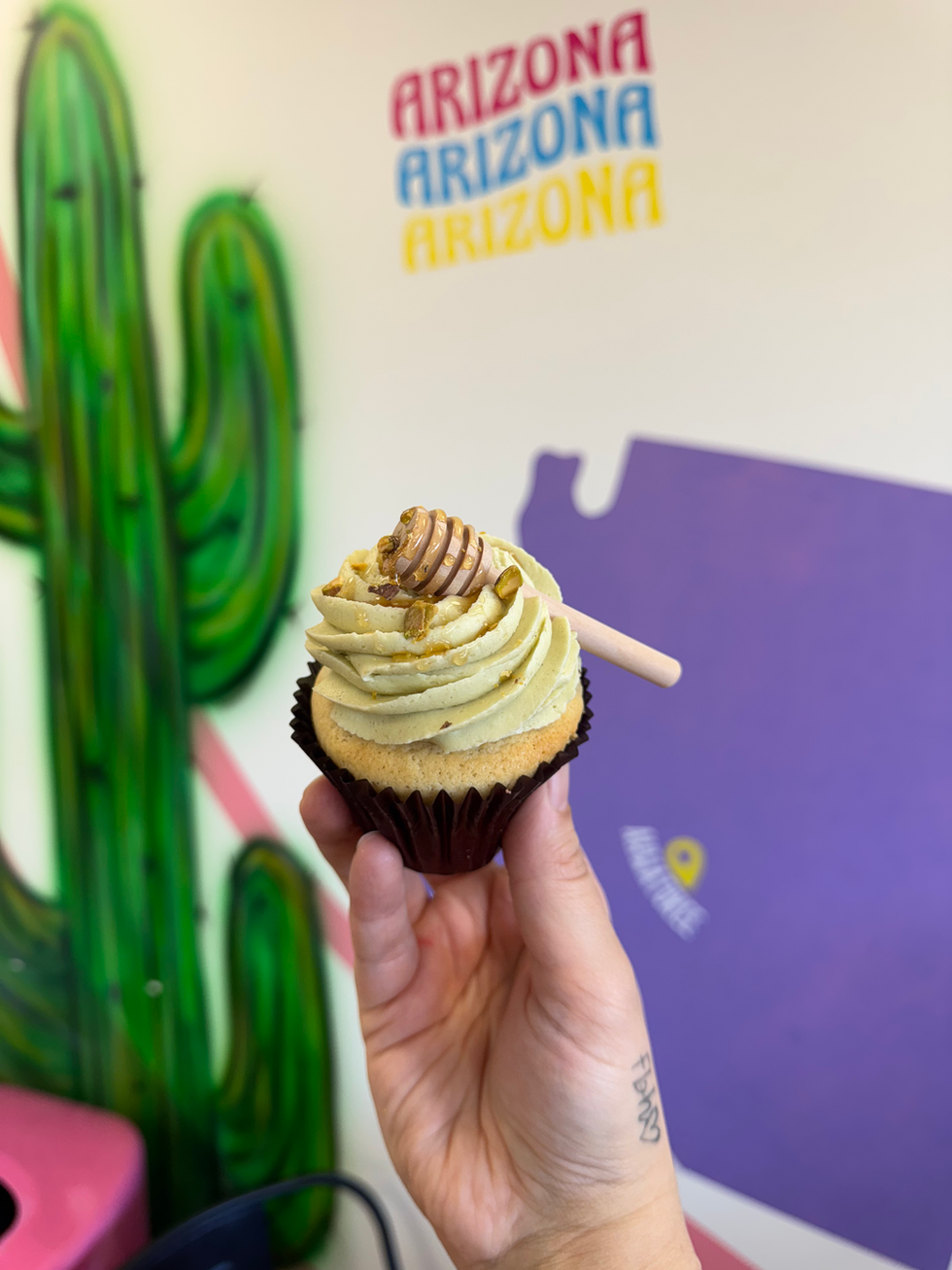 Honey Pistachio Cupcake