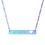 Thumbnail: Engravable Cutout Heart Bar Necklace — Personalized Name/Message Bar
