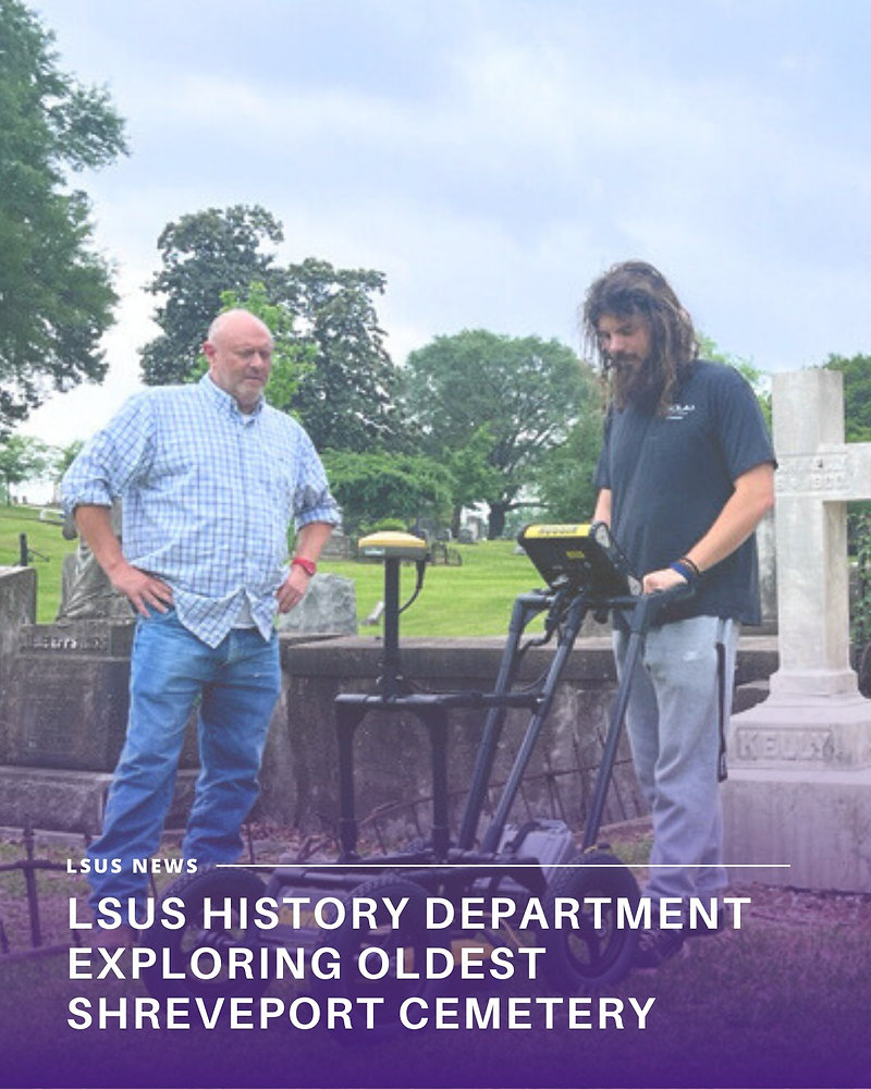 History Department exploring Shreveport's oldest cemetery