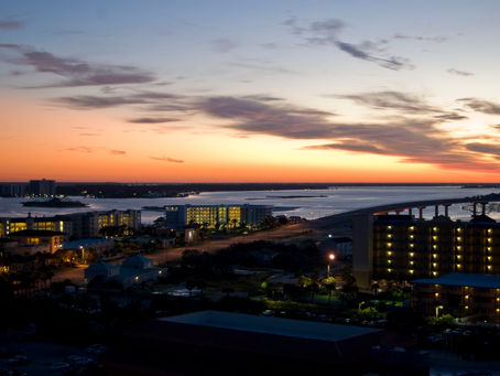 Coastal view from a condominium in Orange Beach, Alabama