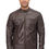 Thumbnail: Dark Brown Pure leather Jacket (ZX29)