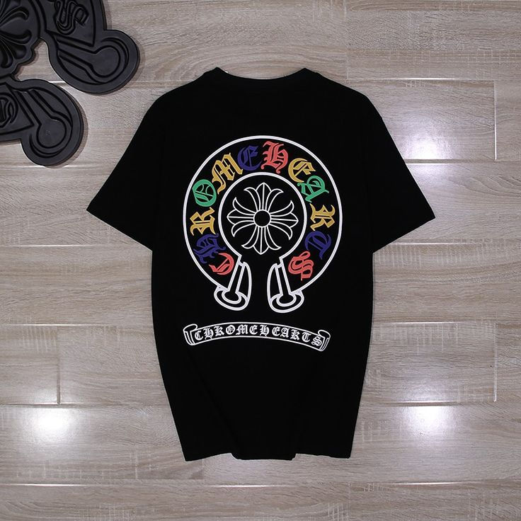 Thumbnail: CHROME HEARTS MULTI COLOUR HORSE SHOE LOGO TSHIRT