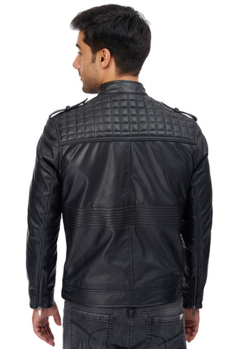 Black Pure leather Jacket (ZX14) | senpai clothing