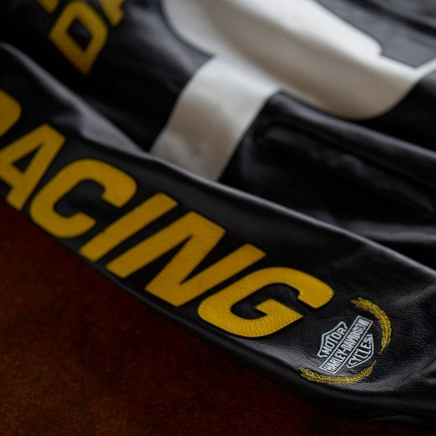 Thumbnail: HARLEY DAVIDSON VINTAGE RACING PURE LEATHER JACKET