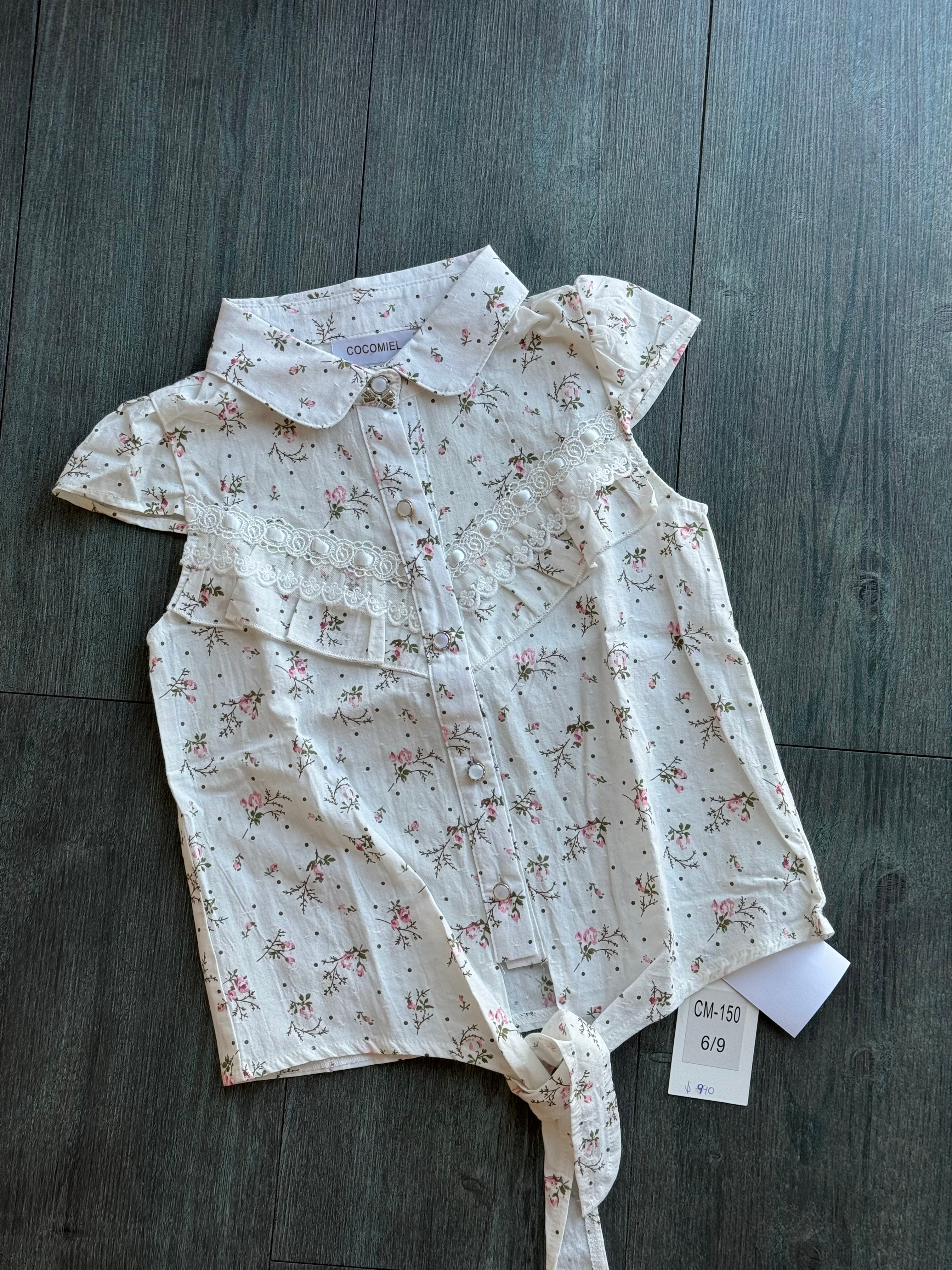 CAMISA BLANCA FLORES