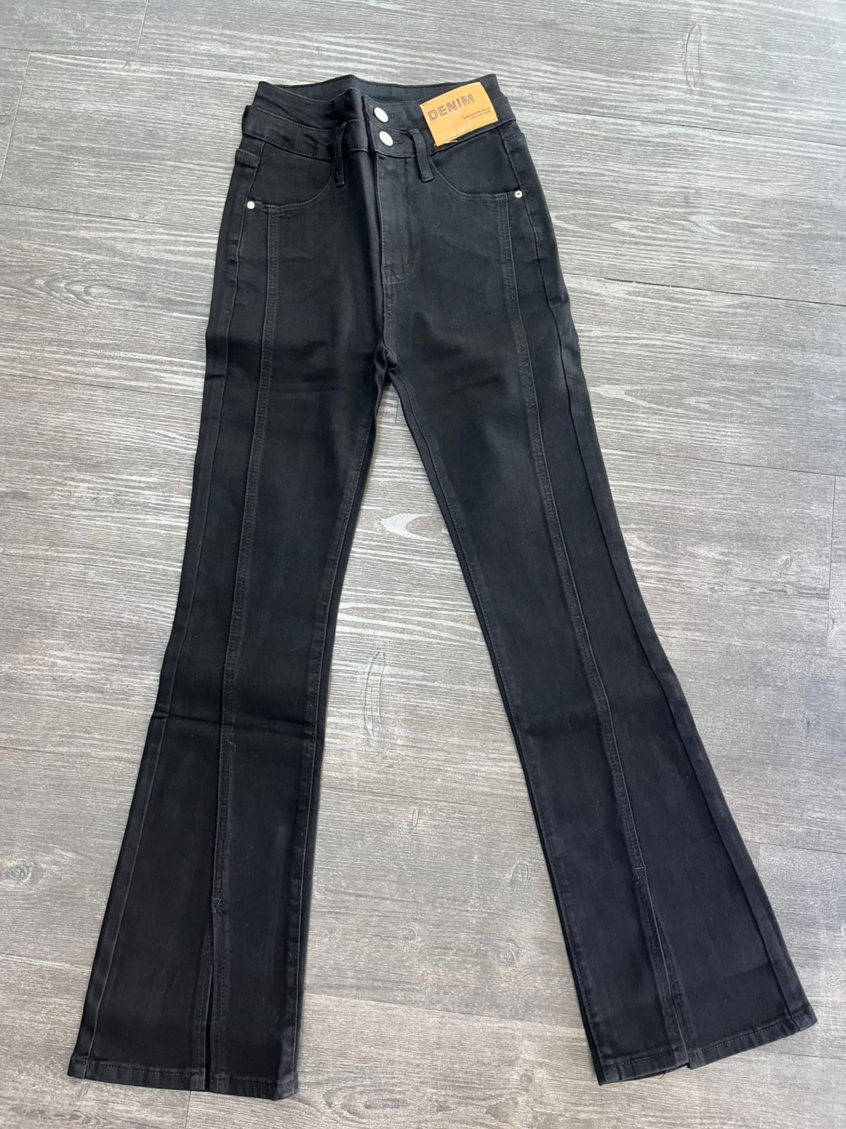jeans denim negro semioxford