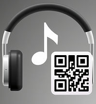 create an image of headphone icon, music