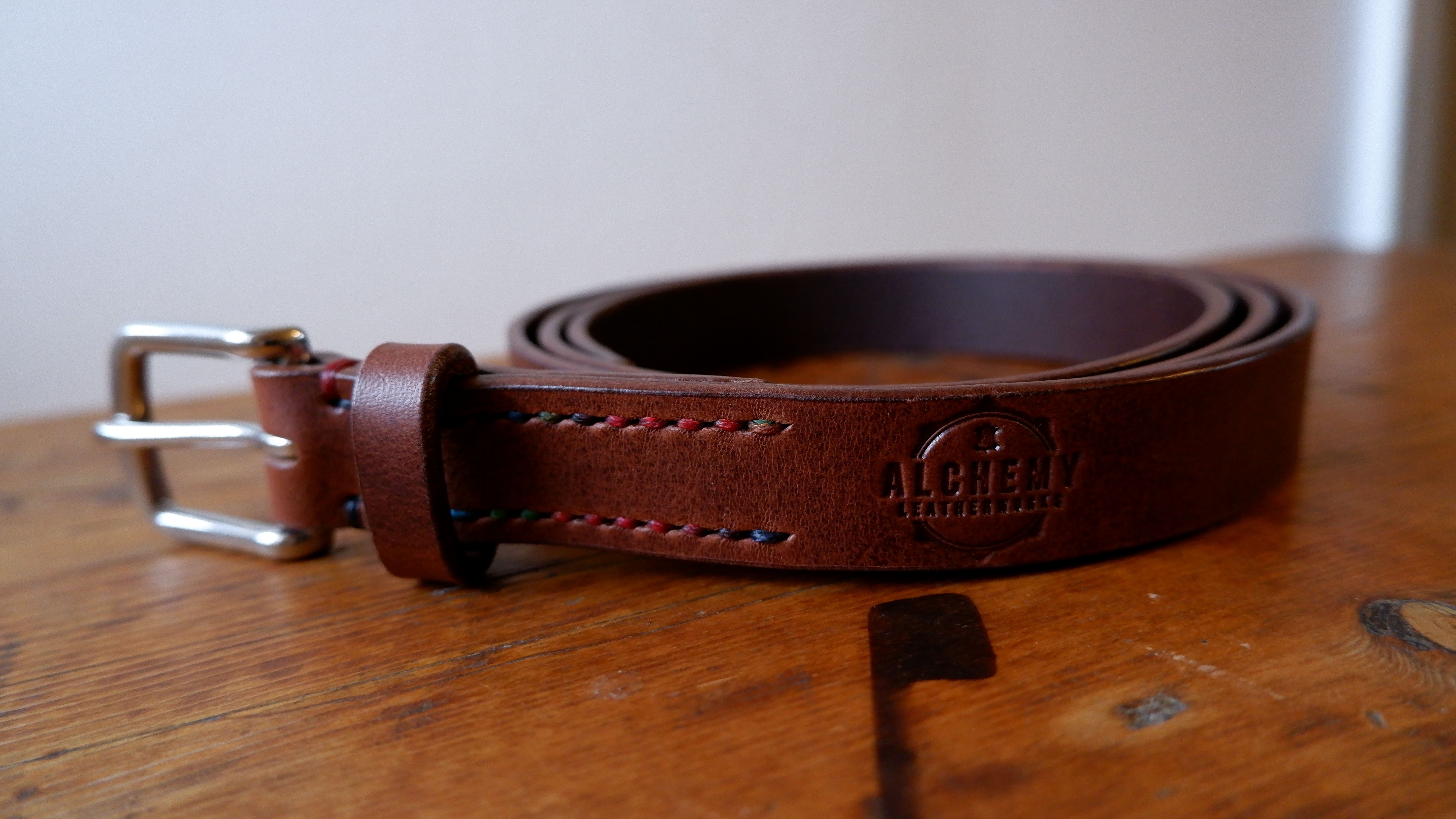 Ready to post - 1 inch wide - Chocolate belt