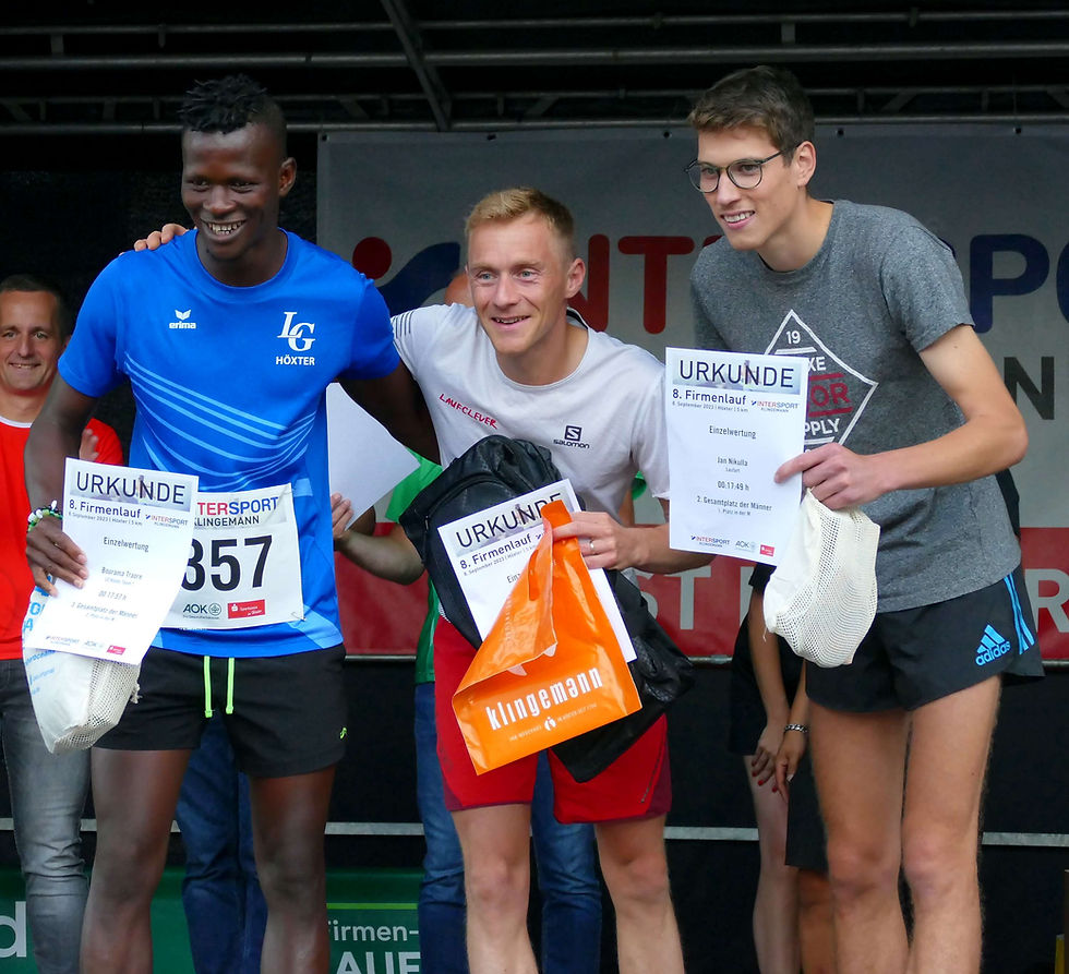 Siegerehrung beim Firmenlauf