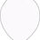 Thumbnail: 12" White Latex Balloon