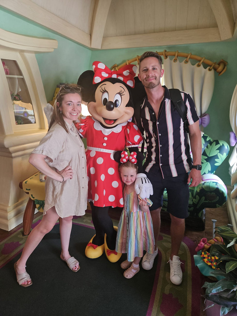 Family at theme park USA