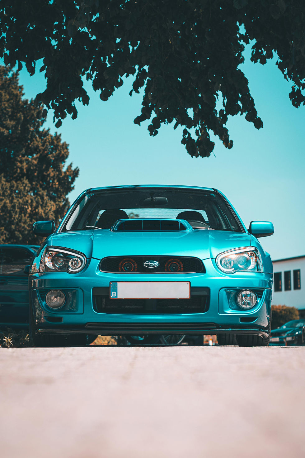 Frente de um subaru Imprenza