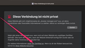 Safari zeigt Zertifikatsfehler – so geht die Meldung weg