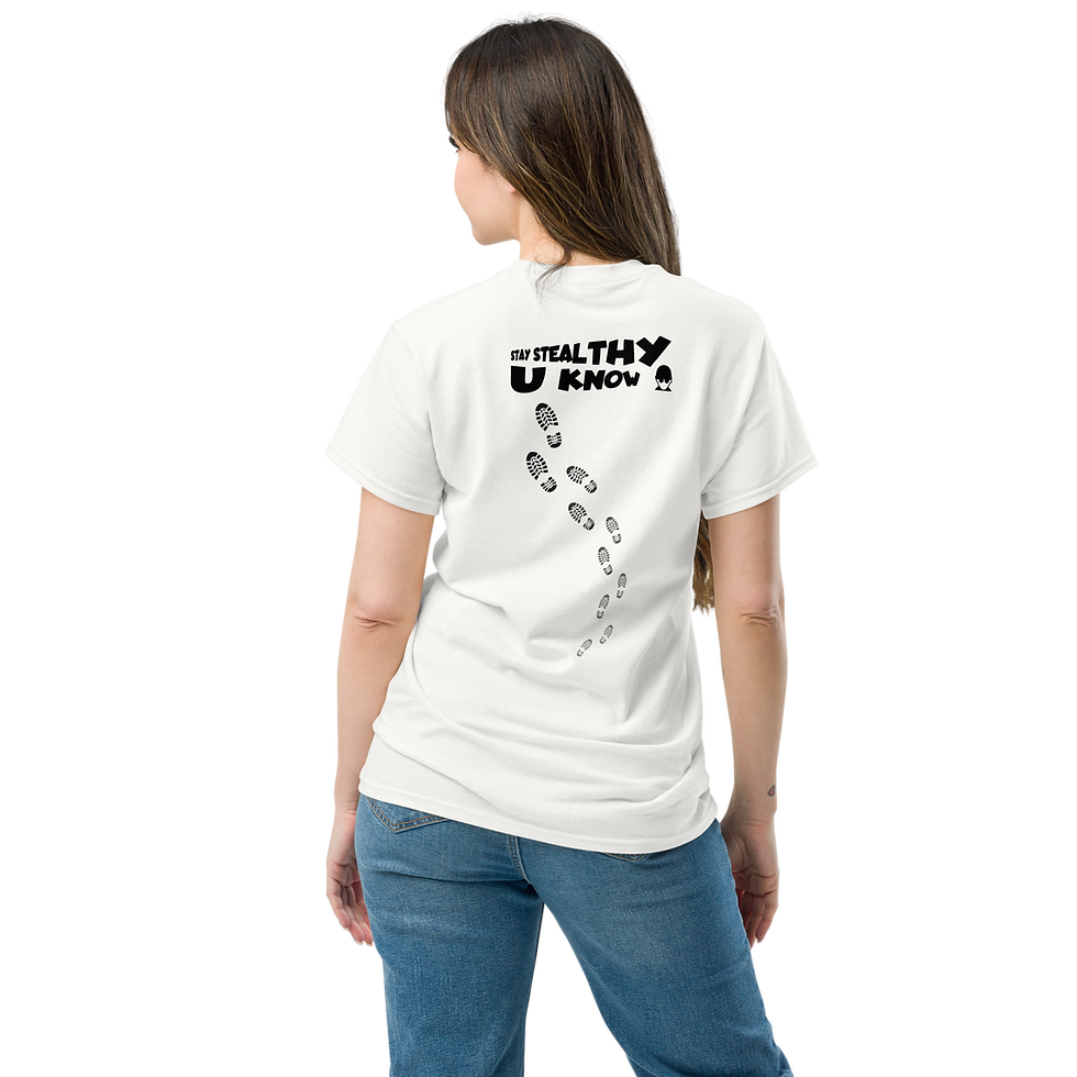 Thumbnail: Wandering Where 'STAY STEALTHY' Unisex classic tee
