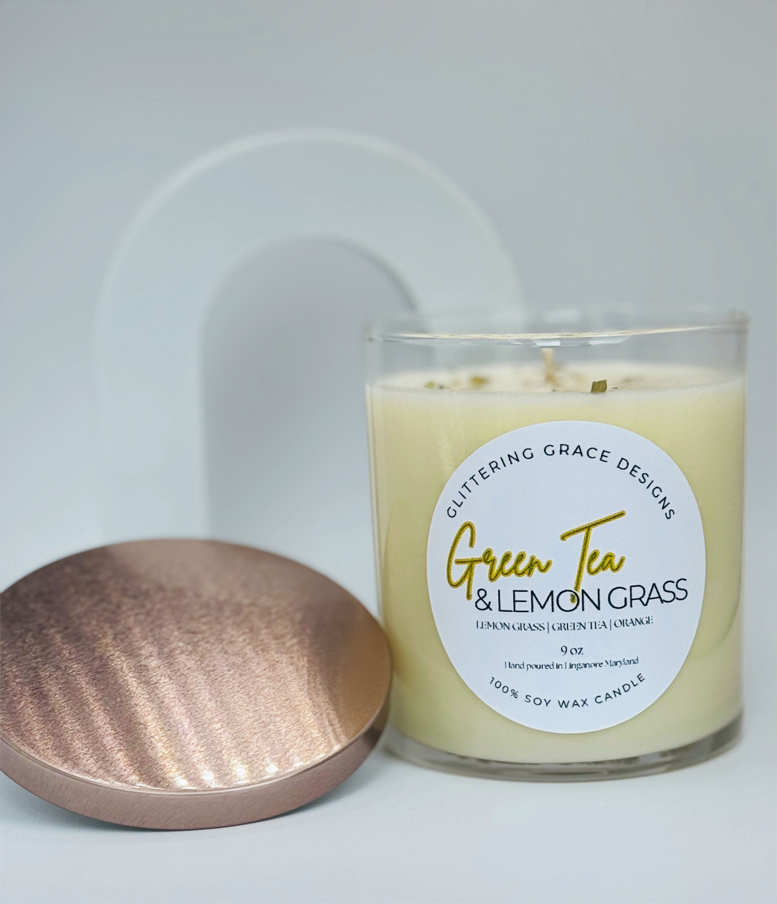 Green Tea & Lemongrass Soy Candle
