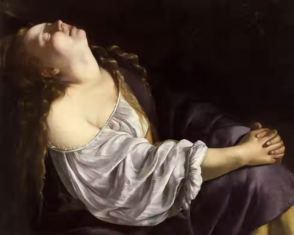 Artemisia Gentileschi, “Mary Magdalene in Ecstasy” (c. 1625)-
