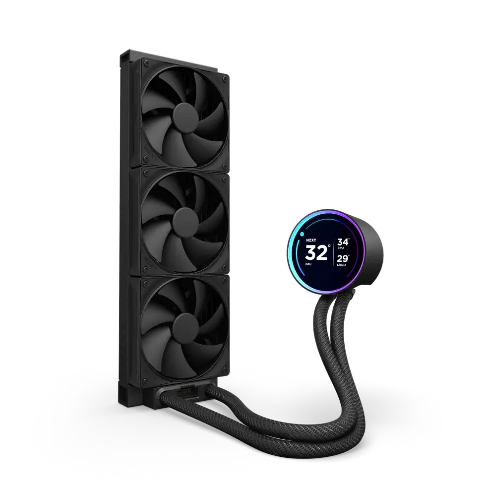 Thumbnail: NZXT Kraken Elite 360 RGB AIO Liquid CPU Cooler with LCD