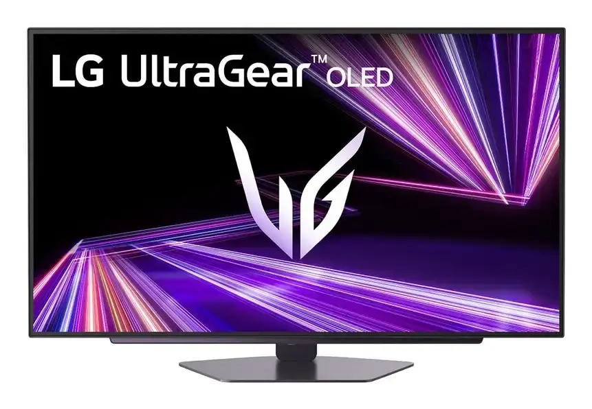 Sīktēls: LG 27GX704A-B 27” OLED QHD Gaming Monitor front lowered view
