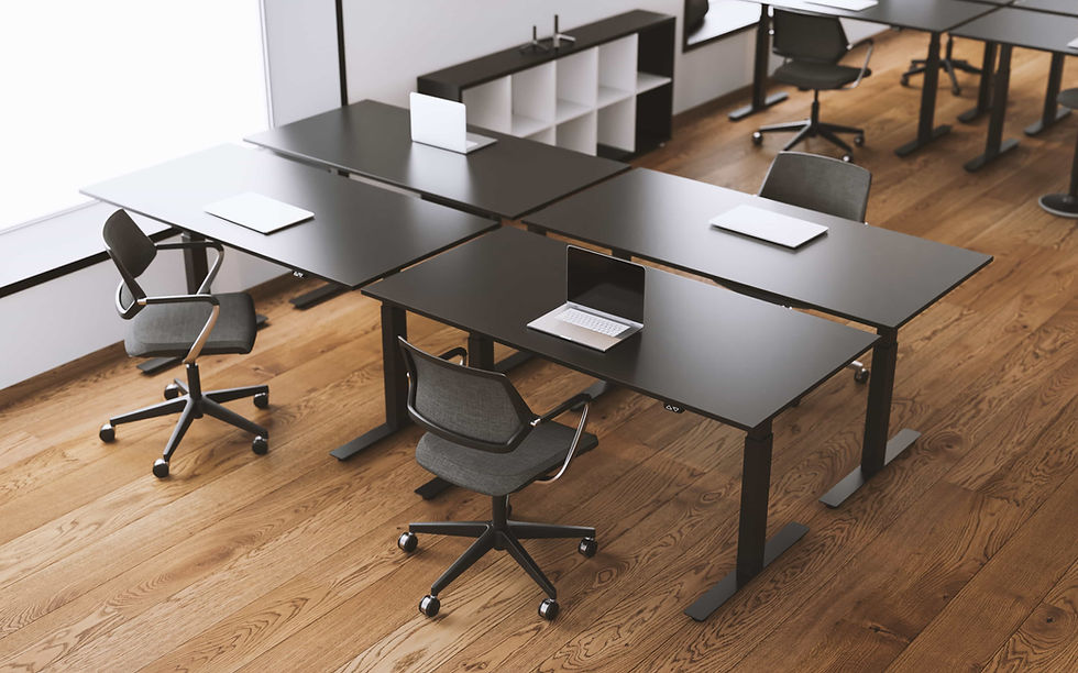 height adjustable standing desk for large table tops