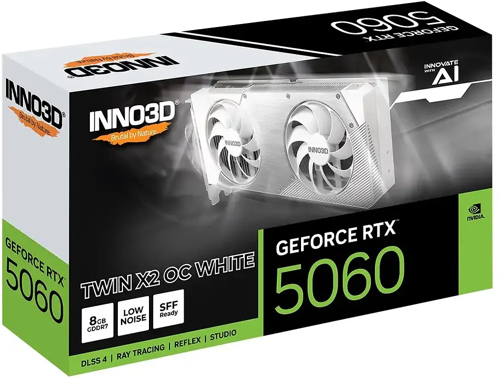 INNO3D GeForce RTX 5060 Twin X2 OC Nvidia 8 GB graphic card