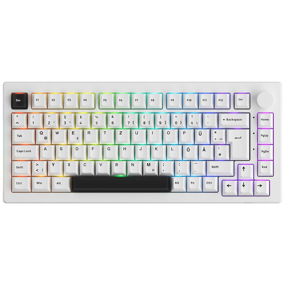 AKKO 5075B Gaming Keyboard RGB White-Black