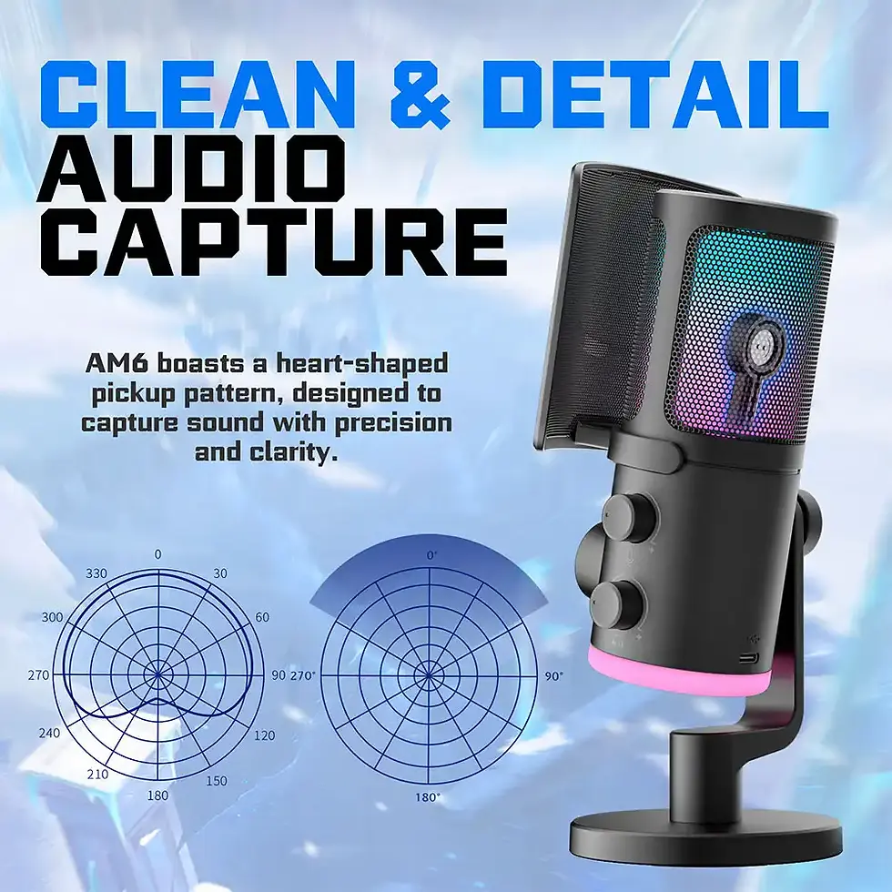 Thumbnail: FIFINE AM6 Condenser RGB USB Microphone