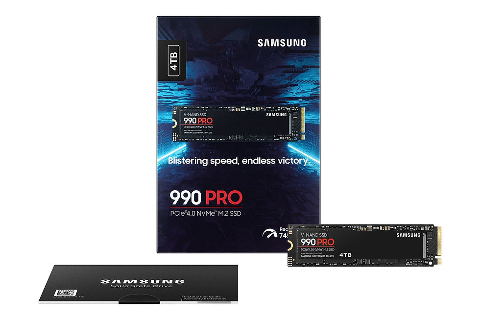Samsung 990 PRO SSD 4 TB M.2 PCI Express 4.0 NVMe V-NAND MLC