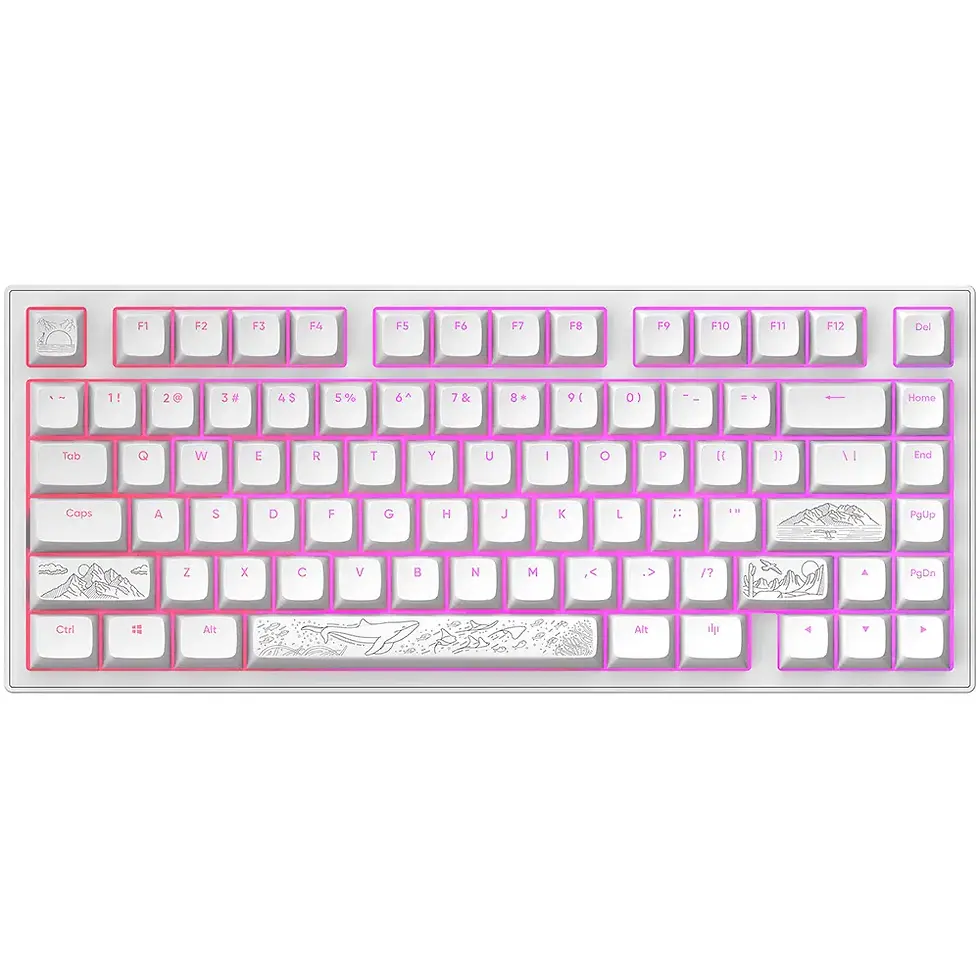 Thumbnail: Dark Project ALU Terra Nostra White - Wired Gaming Keyboard