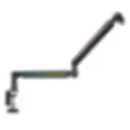 FIFINE BM88 low profile microphone arm stand with RGB lighting adjustable desk mount