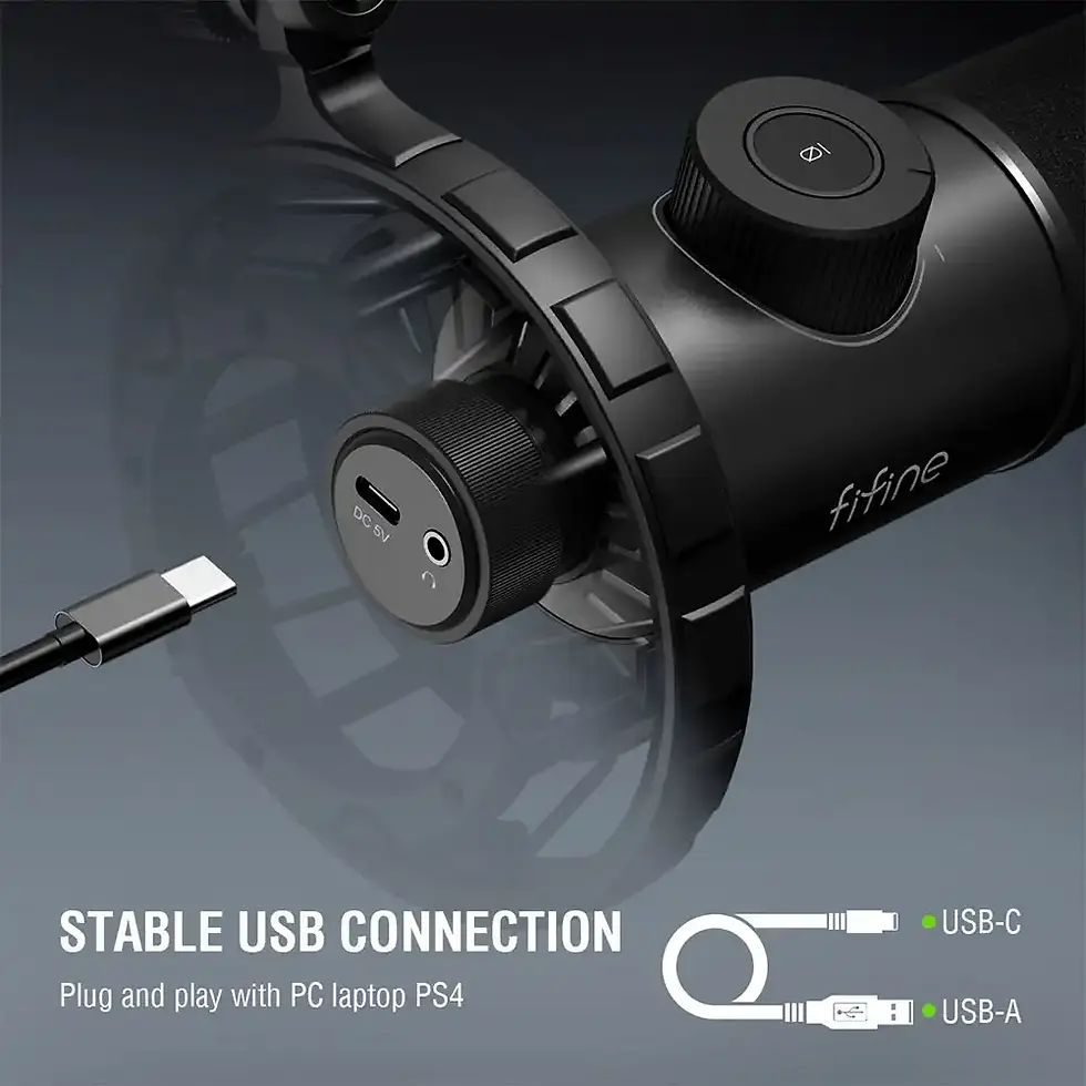 FIFINE K658 Dynamic RGB USB Microphone