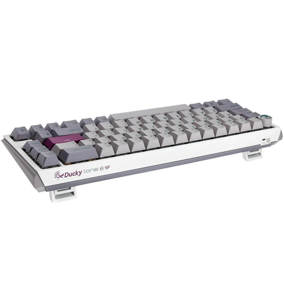 Miniatura: Ducky One 3 Mist Grey SF Gaming Keyboard, RGB LED - MX-Silent-Red (US)