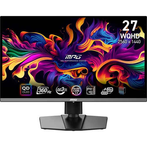 MSI MPG 271QRX QD-OLED 26.5” WQHD 360Hz Gaming Monitor | Standesk