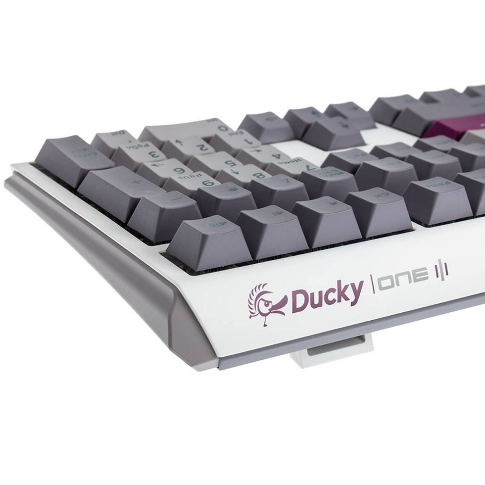 Thumbnail: Ducky One 3 Mist Grey Gaming Keyboard, RGB LED - MX-Brown (US)