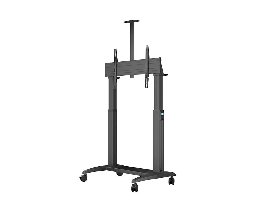 Miniaturbild: Mobile TV Stand Pillar motorized for 65"–100" screens