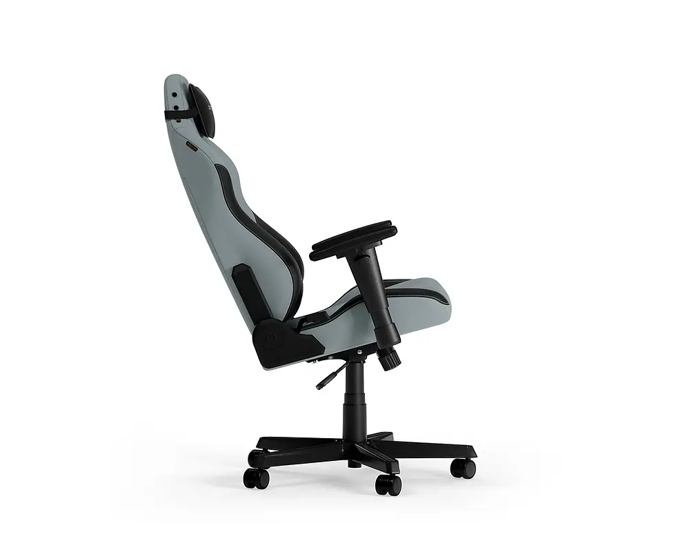 Miniatiūra: DXRacer DRIFTING XL cyan black fabric gaming chair ergonomic with lumbar cushion and adjustable armrests