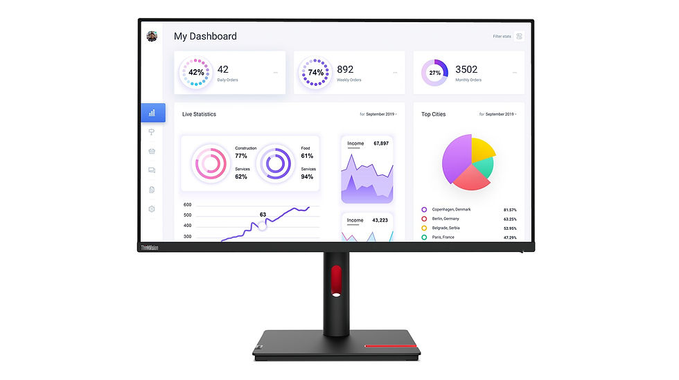 Miniatyrbild: Lenovo ThinkVision T32p-30 LED computer monitor