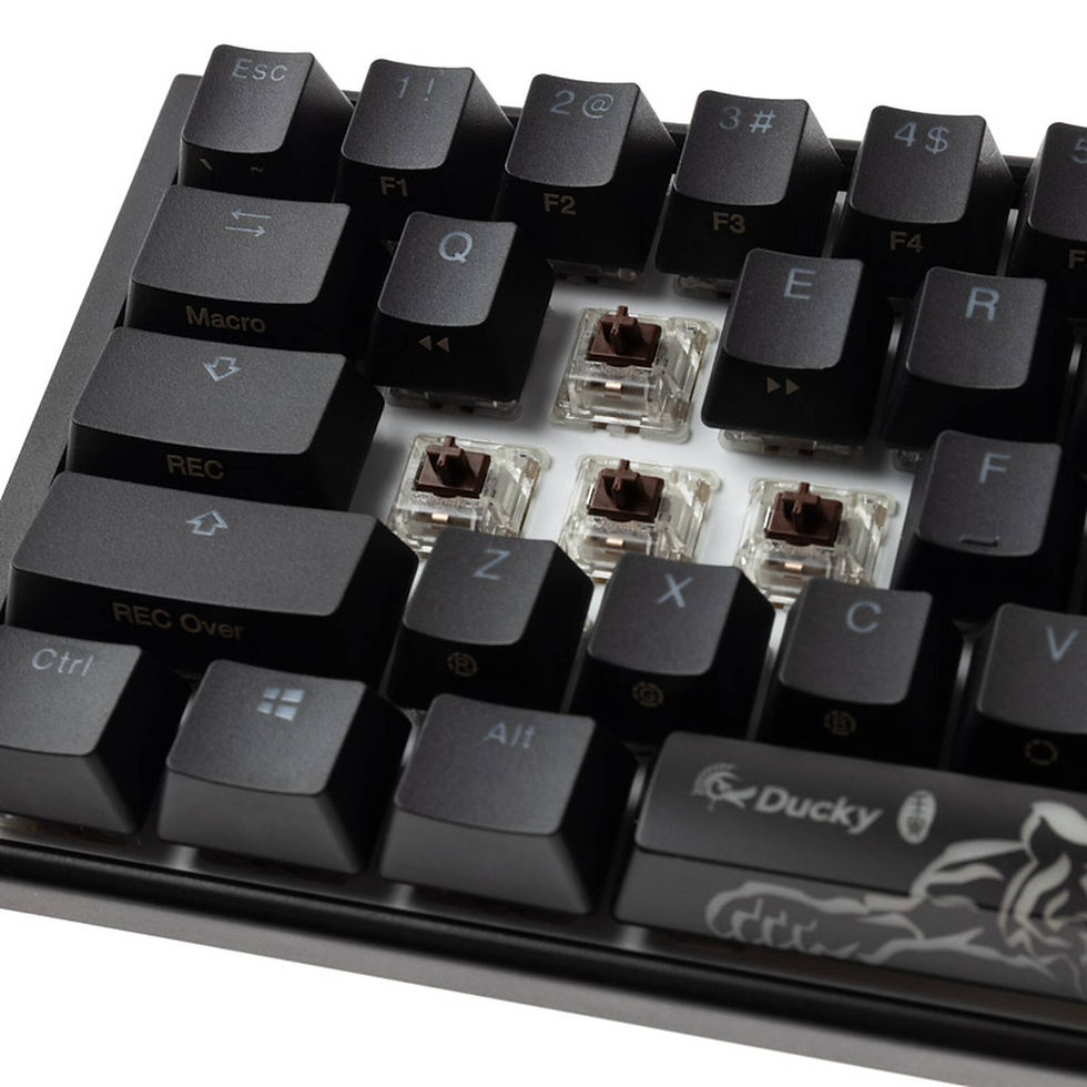 Miniatura: Ducky One 3 Classic Black-White SF Gaming Keyboard, RGB LED - MX-Brown (US)