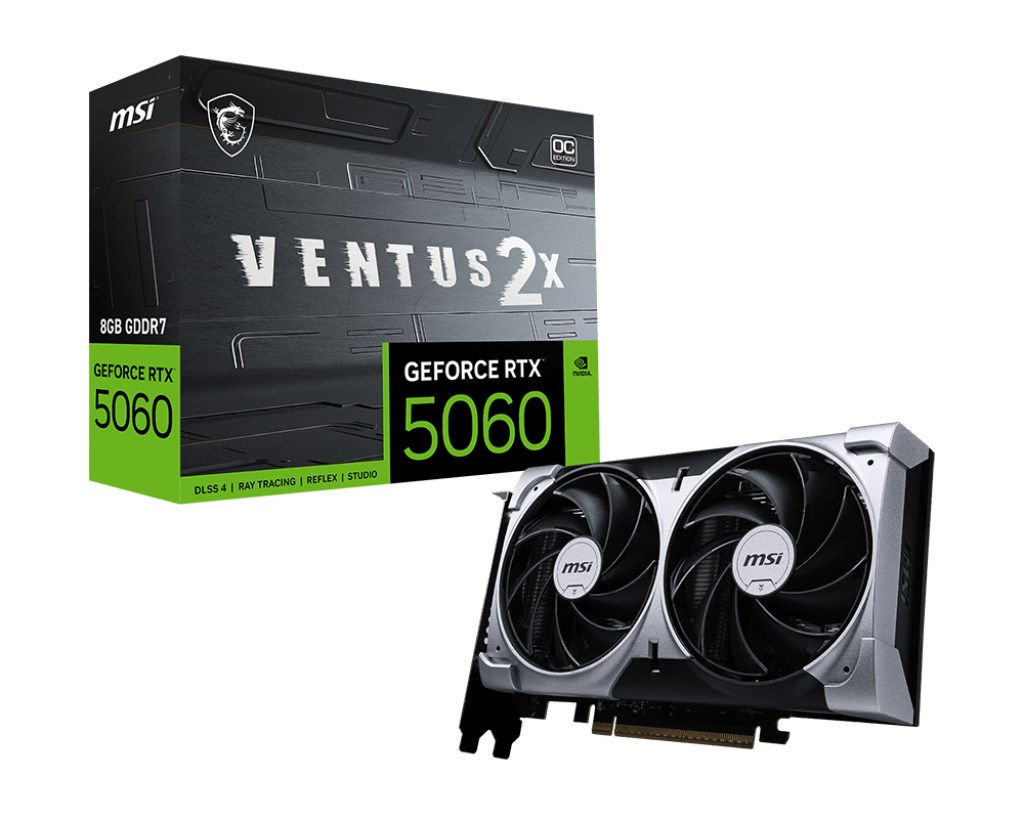 MSI GeForce RTX 5060 8G VENTUS 2X OC NVIDIA 8 GB graphic card