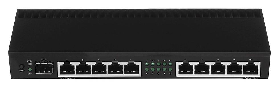 Miniatyrbild: Mikrotik RB4011IGS+RM wired router Gigabit Ethernet Black