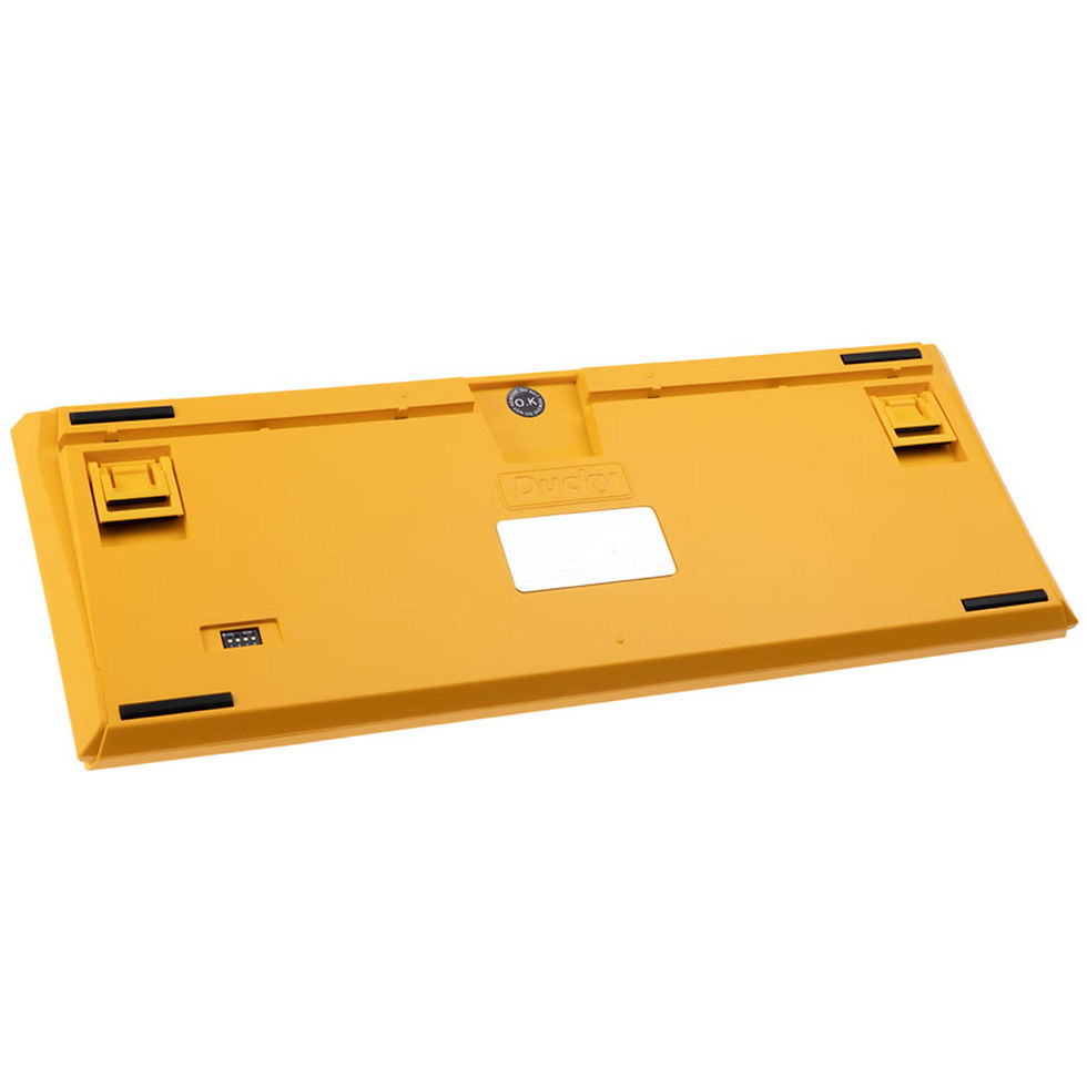 Miniatura: Ducky One 3 Yellow TKL Gaming Keyboard, RGB LED - MX-Silent-Red (US)