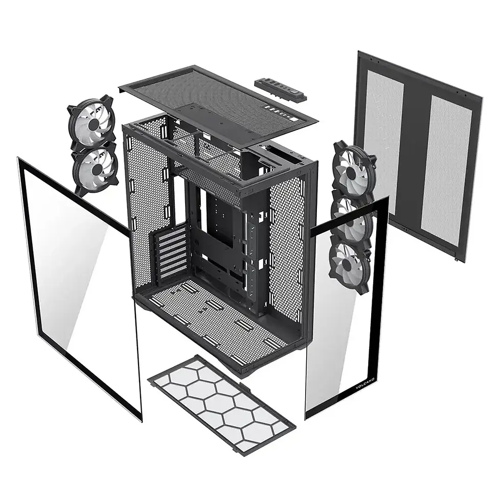 Miniatura: MODECOM Volcano SPACE XL ARGB FULL TOWER 5F Black