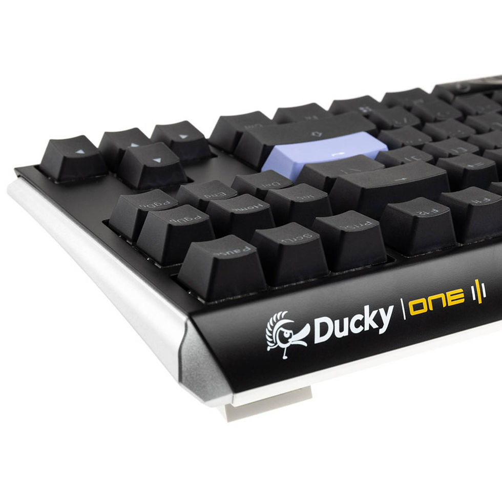 Miniatura: Ducky One 3 Classic Black/White TKL Gaming Keyboard, RGB LED MX Silent Red US