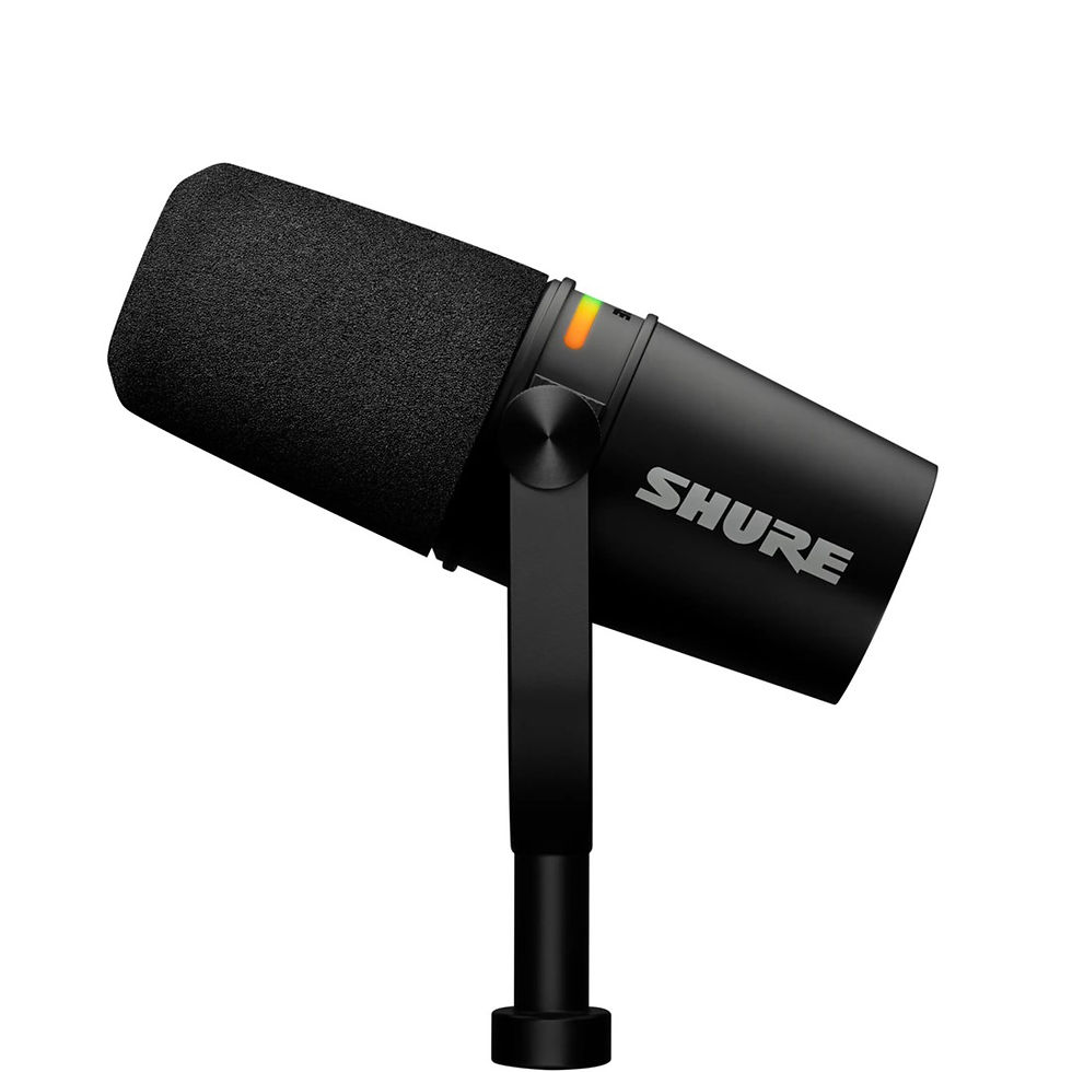 Shure MV7+-K-BNDL vocal microphone with stand