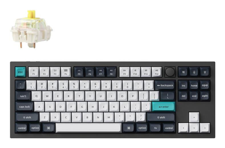 Miniatura: Keychron Q3 Max RGB Carbon black mechanical keyboard