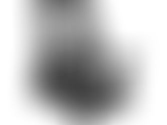 A black ergonomic office chair with five wheels and adjustable armrests is centered on a white background.
