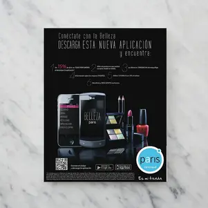 Diseño Aviso contraportada Belleza Paris